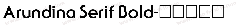 Arundina Serif Bold字体转换